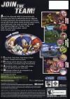 Sonic Heroes Box Art Back